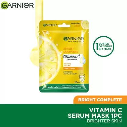 Garnier Skin Active Bright Vitamin C Complete Face Mask - 28g - Buy Online in Pakistan at Cosmia.pk