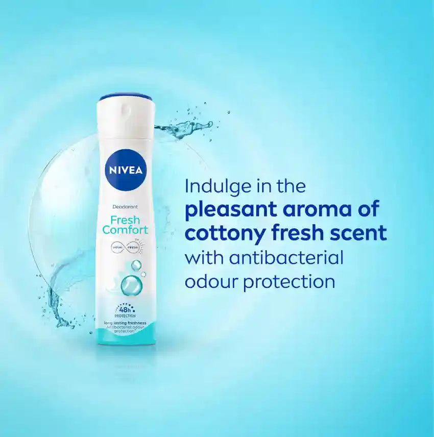 NIVEA Fresh Comfort Deodorant Spray for Women – 150ml - Buy Online in Pakistan at Cosmia.pk