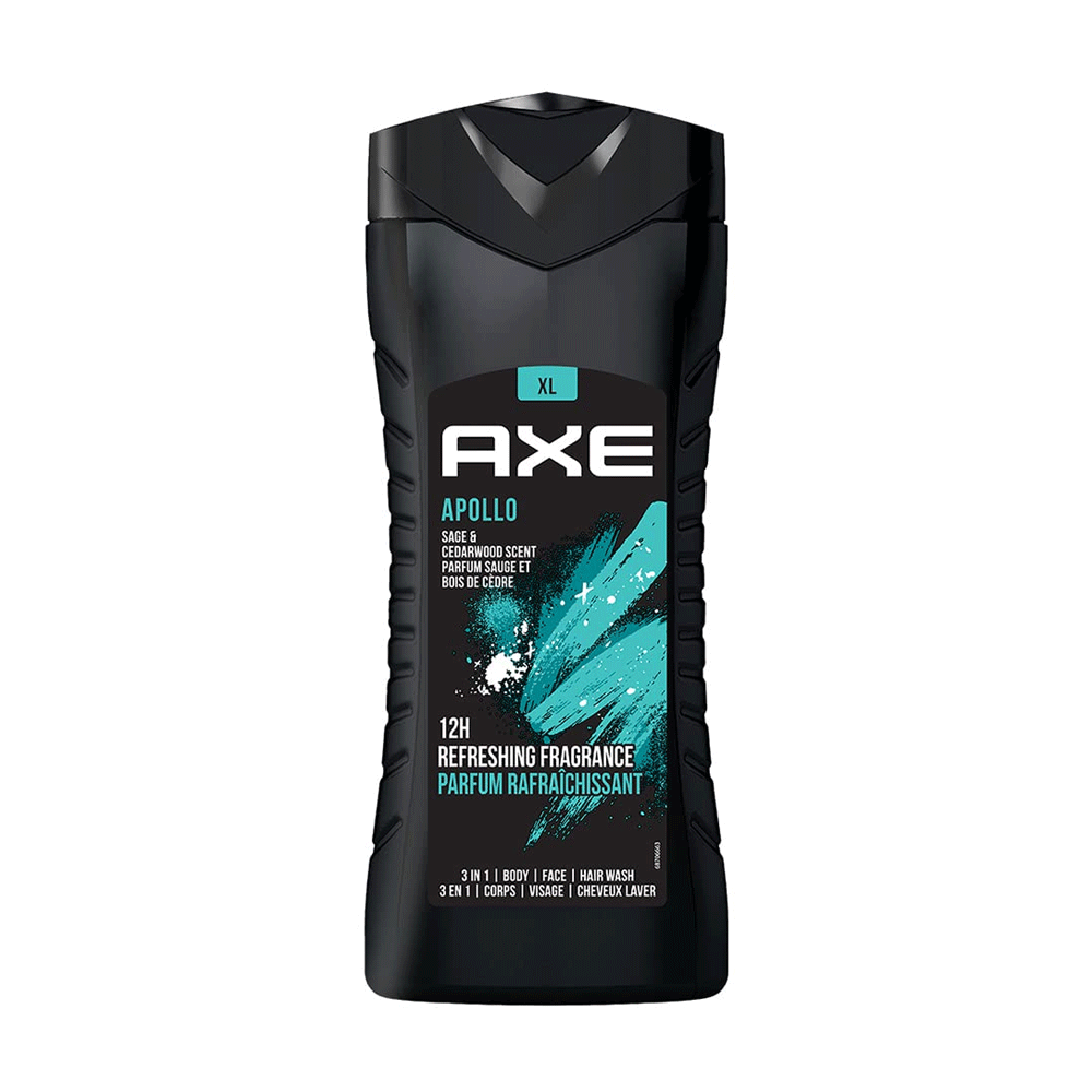 Axe Apollo Xl 3in1 Shower Gel 500ml - Buy Online in Pakistan at Cosmia.pk
