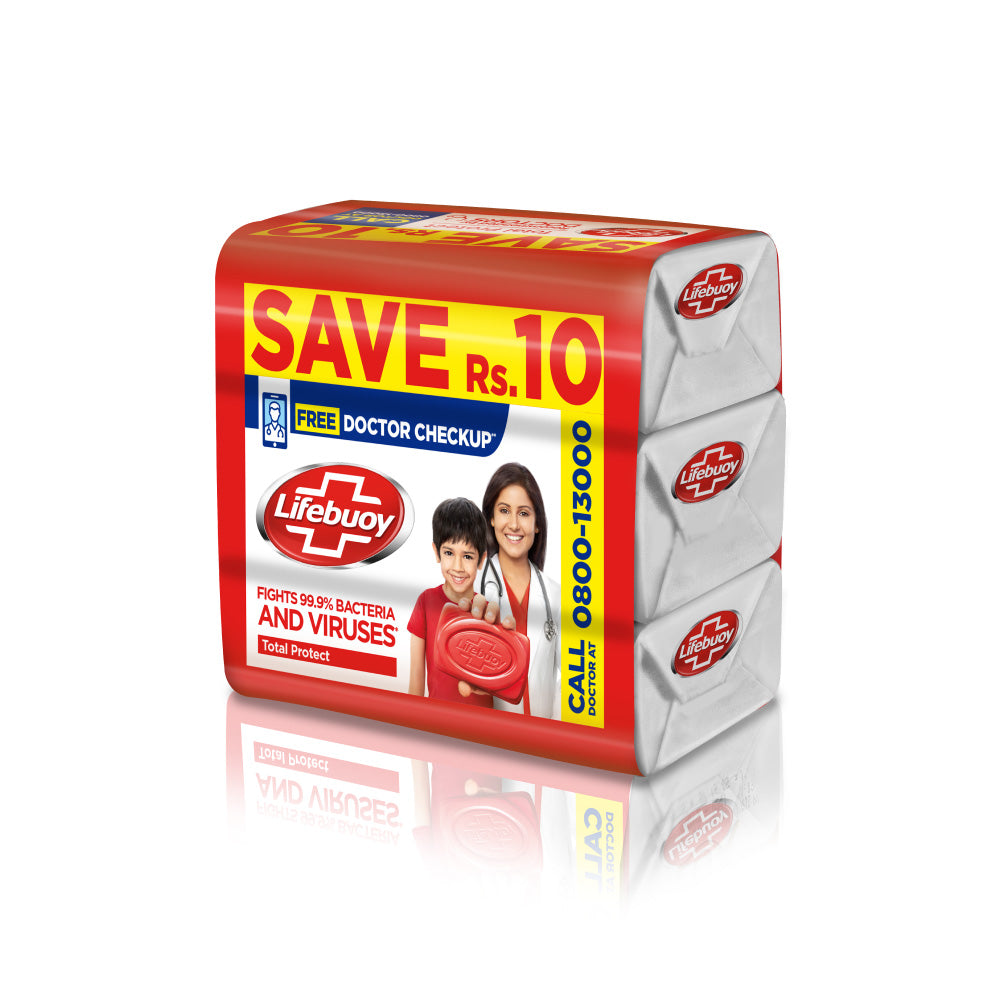 Lifebuoy Total Protect Soap 3x128g - Buy Online in Pakistan at Cosmia.pk
