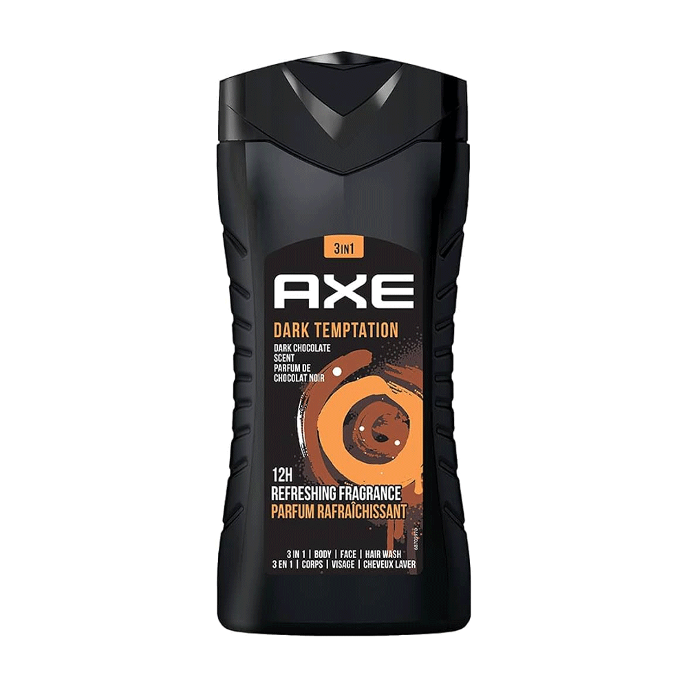 Axe Dark Temptation Body Wash 3in1 250ml - Buy Online in Pakistan at Cosmia.pk