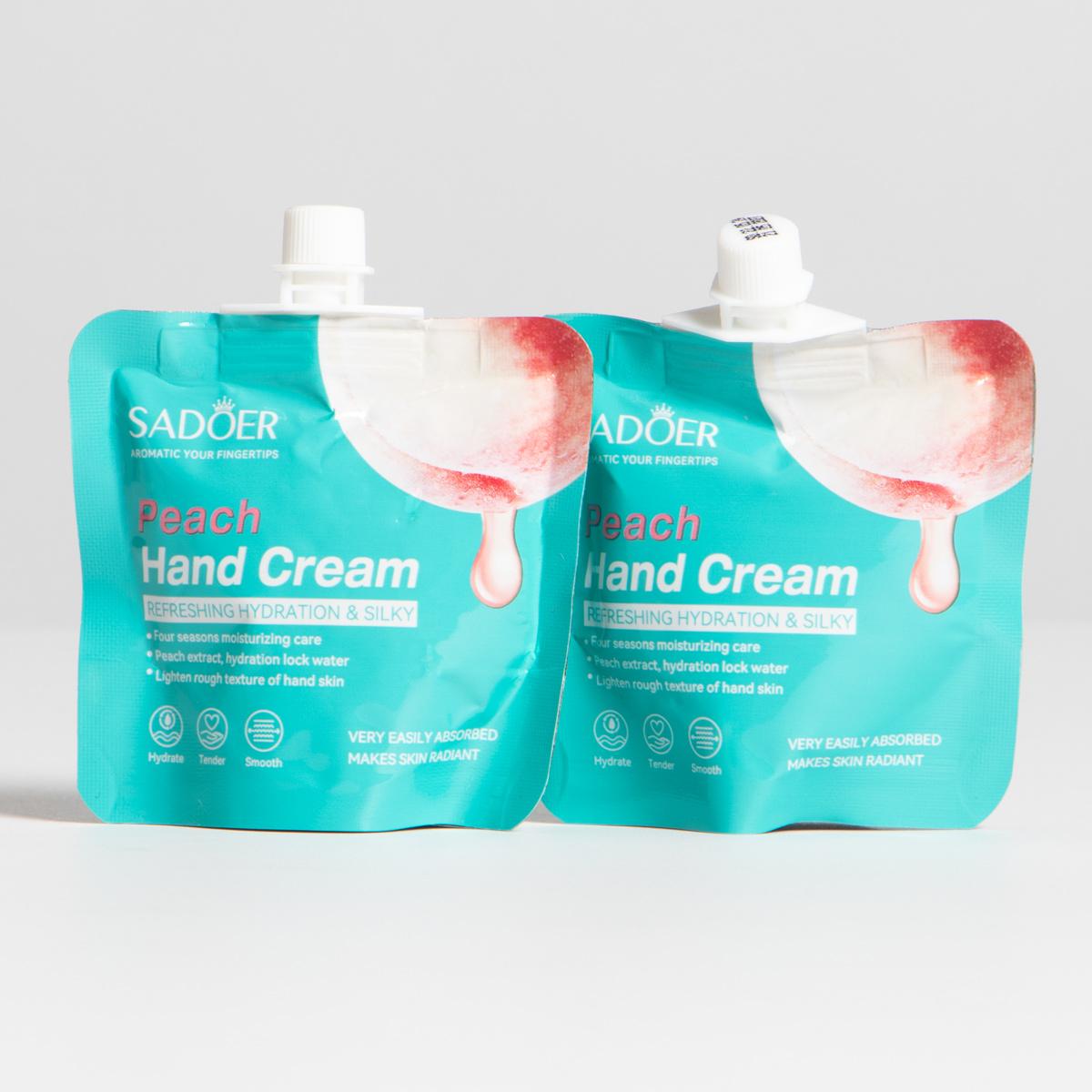 SADOER Peach Hand Cream Pouch 30g - Buy Online in Pakistan at Cosmia.pk