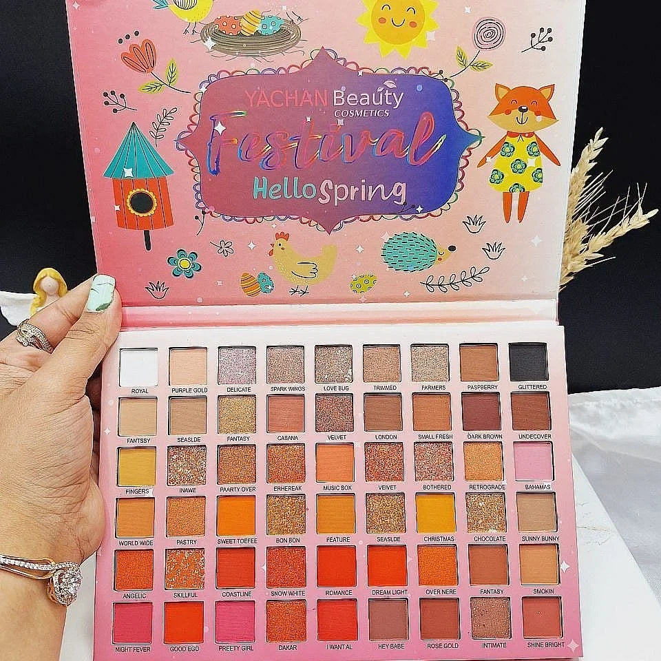 Yachan Beauty Festival Hello Spring Eyeshadow Palette (54 Colors) - Buy Online in Pakistan at Cosmia.pk