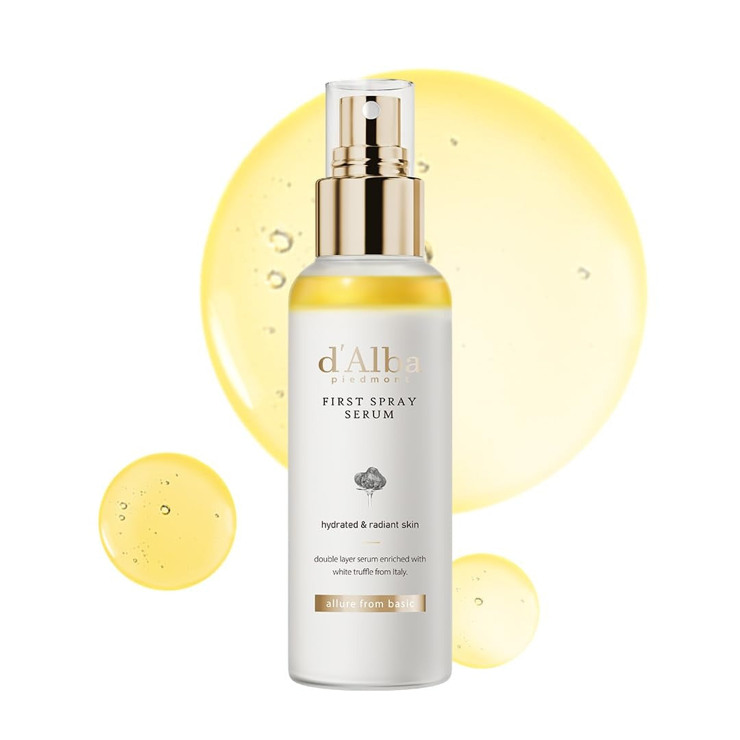d'Alba White Truffle First Spray Serum 100ml bottle packshot on white background