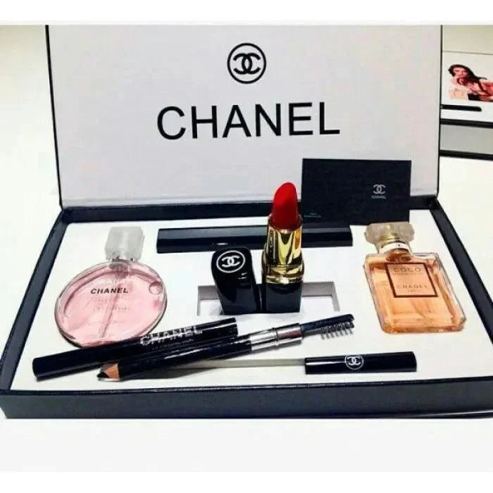 Chanel 5 In 1 Gift Set Makeup Perfume Box  - Dubai - 100% Original Testers - Buy Online in Pakistan at Cosmia.pk