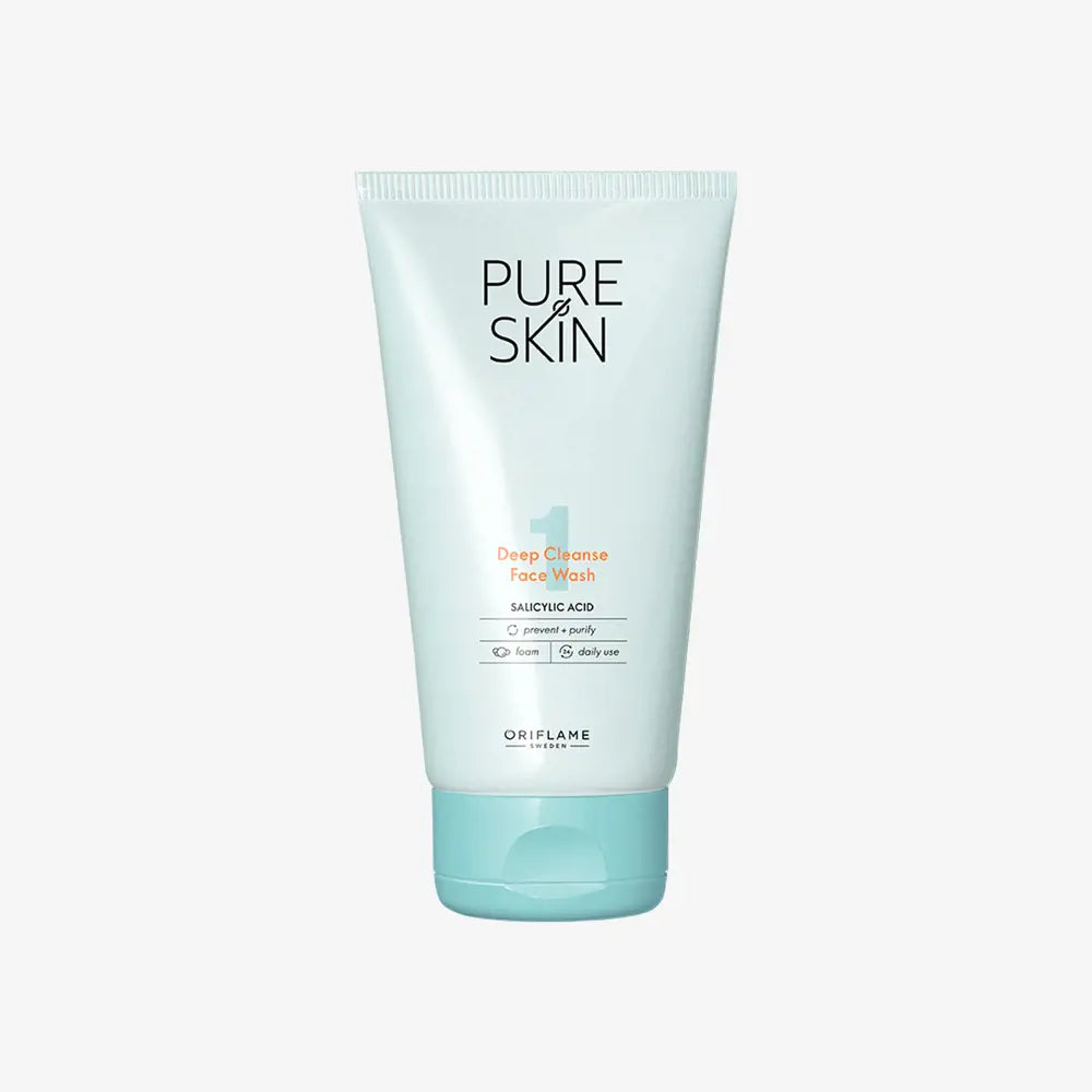 Oriflame Pure Skin Deep Cleanse Face Wash For Oily Skin - 150ml - Buy Online in Pakistan at Cosmia.pk