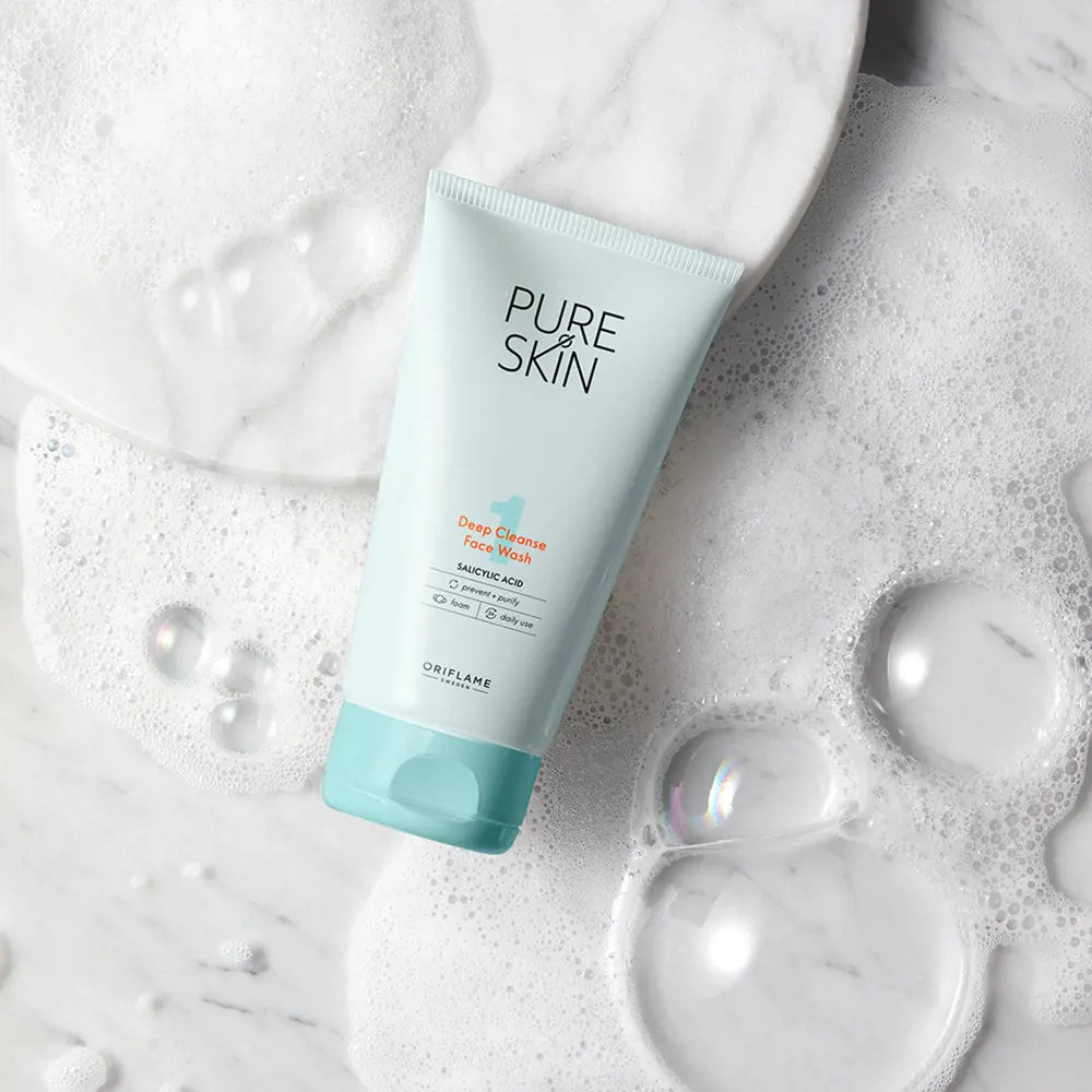 Oriflame Pure Skin Deep Cleanse Face Wash For Oily Skin - 150ml - Buy Online in Pakistan at Cosmia.pk