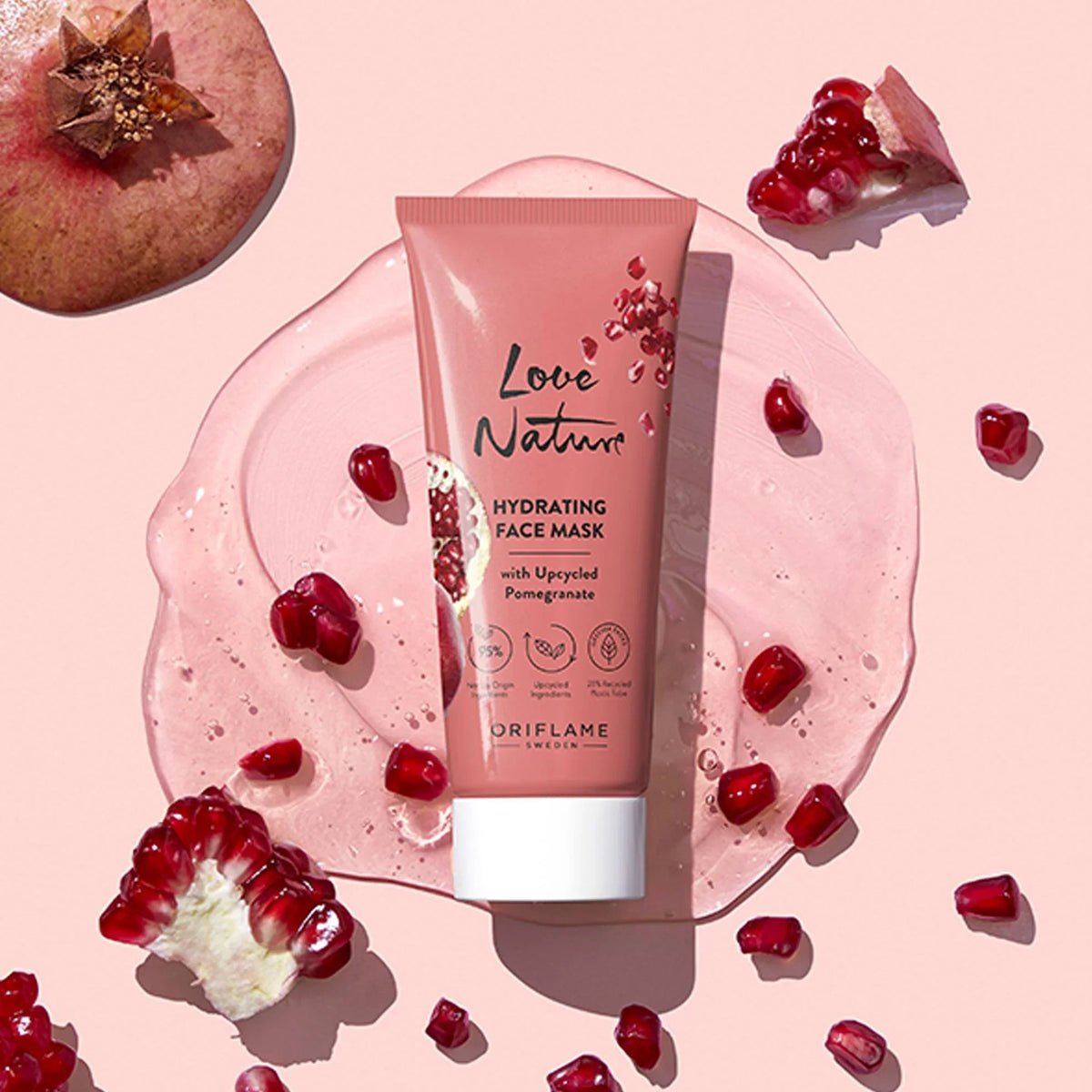 Oriflame Hydrating Face Mask with Upcycled Pomegranate - Buy Online in Pakistan at Cosmia.pk