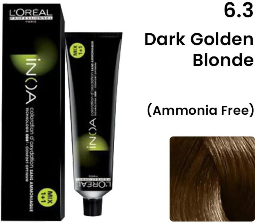 L'Oréal Professionnel INOA Hair Colour 6.3 (Dark Golden Blonde) – 60ml - Buy Online in Pakistan at Cosmia.pk