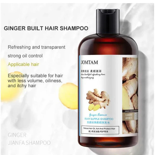 JOMTAM Ginger Herbal Shampoo Anti-Hair Loss Itching Dandruff Control - 400ml - Buy Online in Pakistan at Cosmia.pk