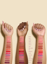 Rare Beauty Soft Pinch Dewy Liquid Blush official shade swatch chart - Bliss Hope Happy Worth Virtue Encourage