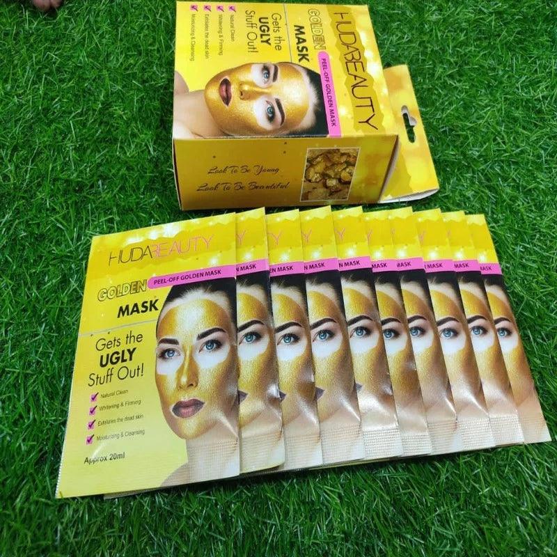 Huda Beauty Golden Mask - Pack of 10 - Buy Online in Pakistan at Cosmia.pk