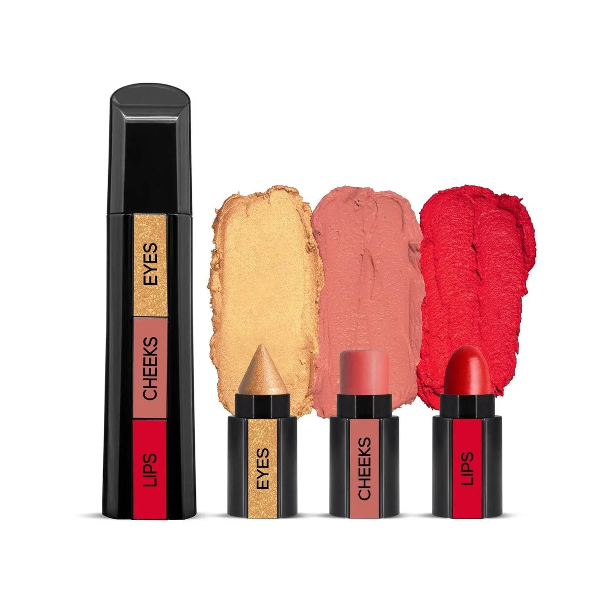 3 in 1 Makeup Stick With Eye Shadow, Blush & Lipstick - Buy Online in Pakistan at Cosmia.pk