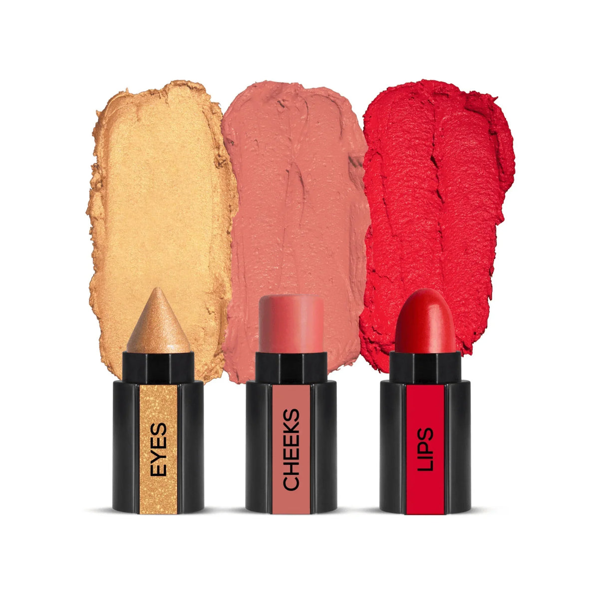 3 in 1 Makeup Stick With Eye Shadow, Blush & Lipstick - Buy Online in Pakistan at Cosmia.pk