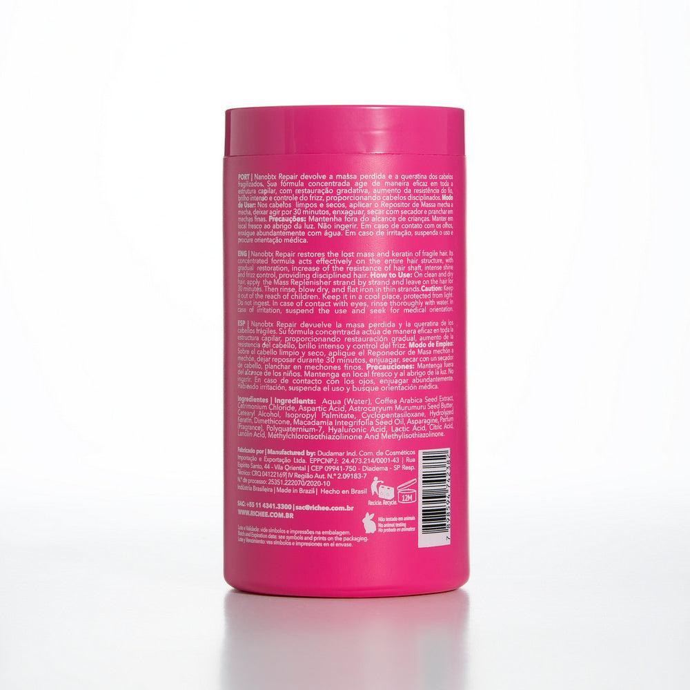 Richee Nanobtx Repair hair mask 1kg tub back label