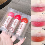 Gege Bear 3 Pcs Lollipop Water Gloss Lip Glaze Set | Hydrating Lip Gloss - Buy Online in Pakistan at Cosmia.pk