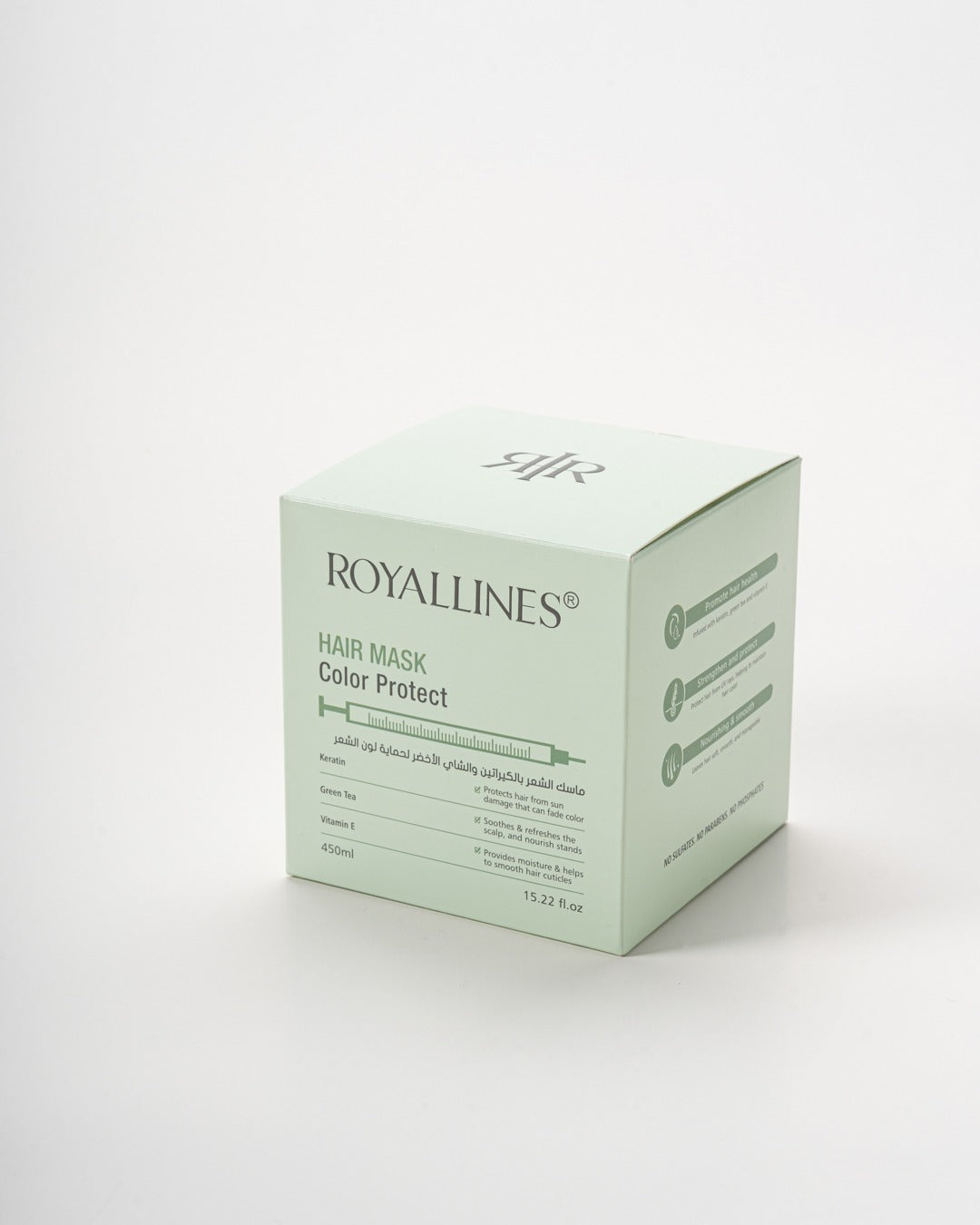 ROYALLINES Keratin & Green Tea Color Protect Hair Mask (450ml) - Buy Online in Pakistan at Cosmia.pk