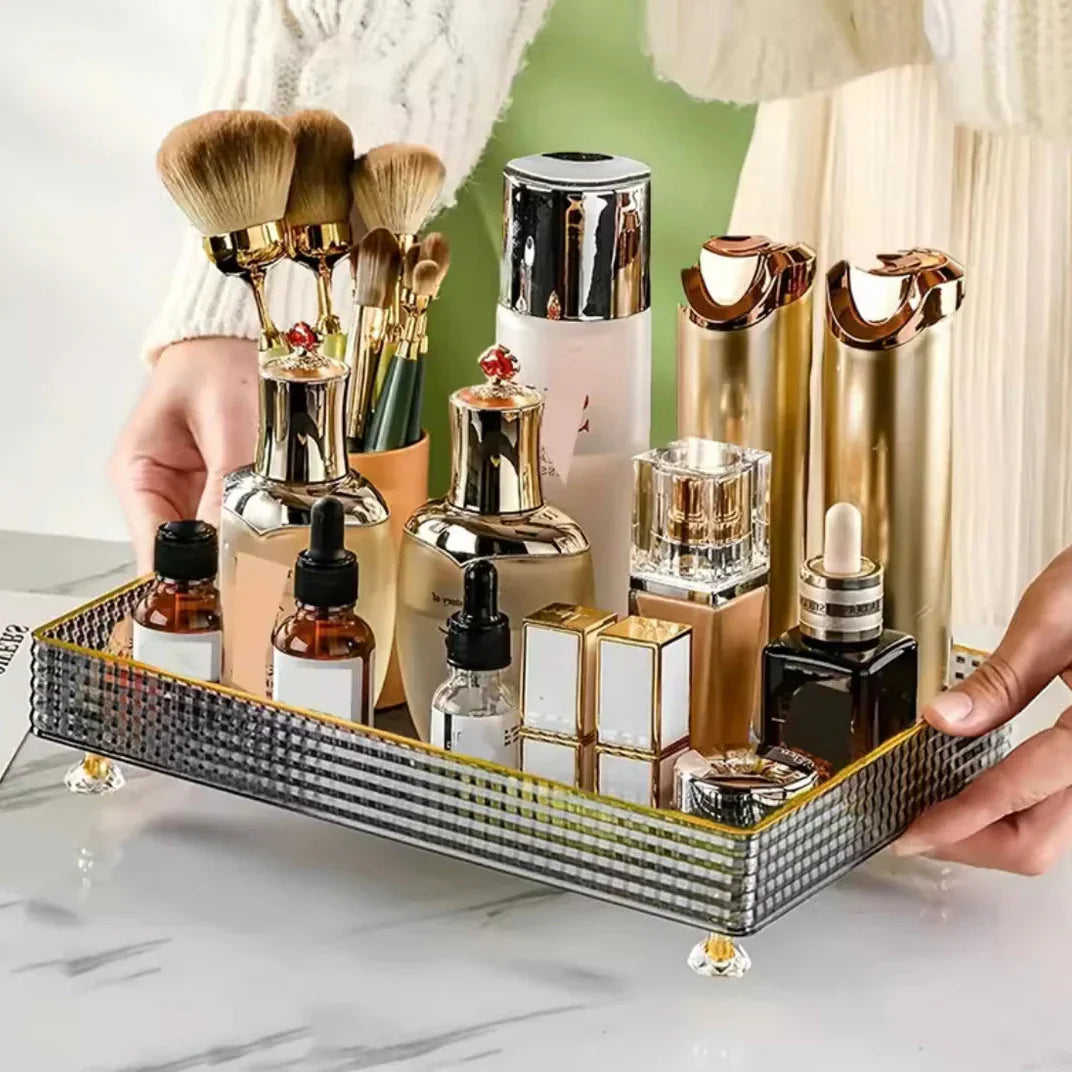 Multipurpose Transparent cosmetics storage Tray - Buy Online in Pakistan at Cosmia.pk