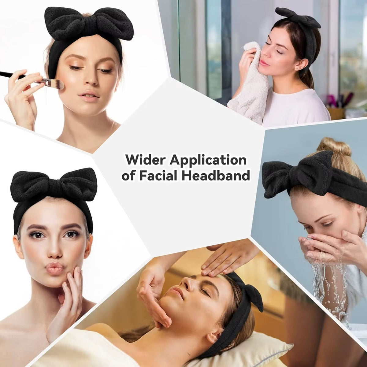 Women's Striped Bow Face Wash Headband - Buy Online in Pakistan at Cosmia.pk