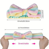 Women's Striped Bow Face Wash Headband - Buy Online in Pakistan at Cosmia.pk