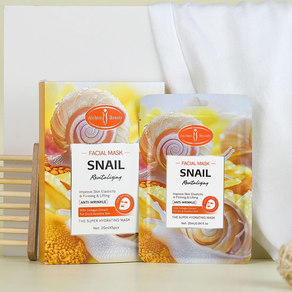 Aichun Beauty Snail Facial Mask 5 Pcs Box - Buy Online in Pakistan at Cosmia.pk