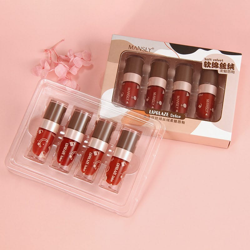 Mansly 4in1 Lipglaze Colour Set - Buy Online in Pakistan at Cosmia.pk