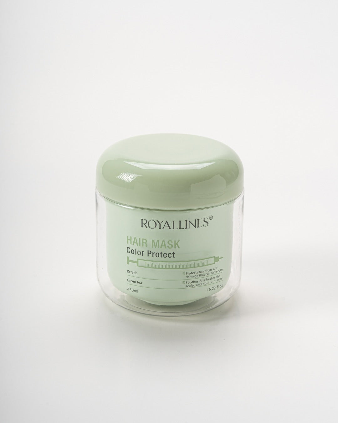 ROYALLINES Keratin & Green Tea Color Protect Hair Mask (450ml) - Buy Online in Pakistan at Cosmia.pk