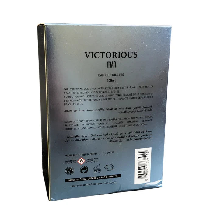 JA Victorious Man Eau de Toilette – 100ml - Buy Online in Pakistan at Cosmia.pk