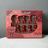 Color Castle 10 Pcs Matte Bear Lip Gloss Set | Cute Moisturizing Lip Gloss Collection - Buy Online in Pakistan at Cosmia.pk