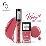 Color Crush Dual Set Rosy Blush - Matte Lip Gloss 22 + Nail Enamel 228 12ml - Buy Online in Pakistan at Cosmia.pk