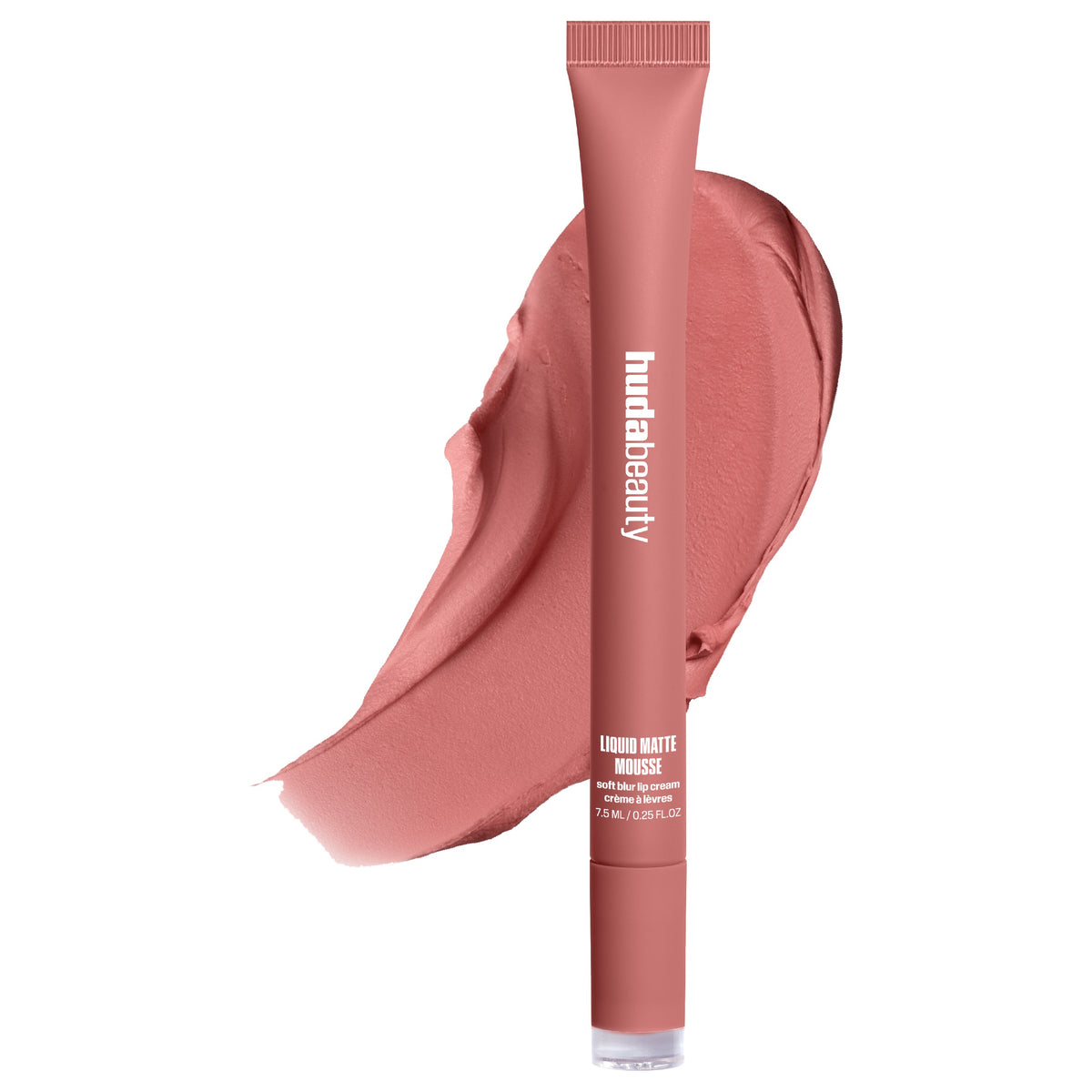 Huda Beauty Liquid Matte Mousse in Rosy Nude - Soft Blur Lip Cream 7.5ml