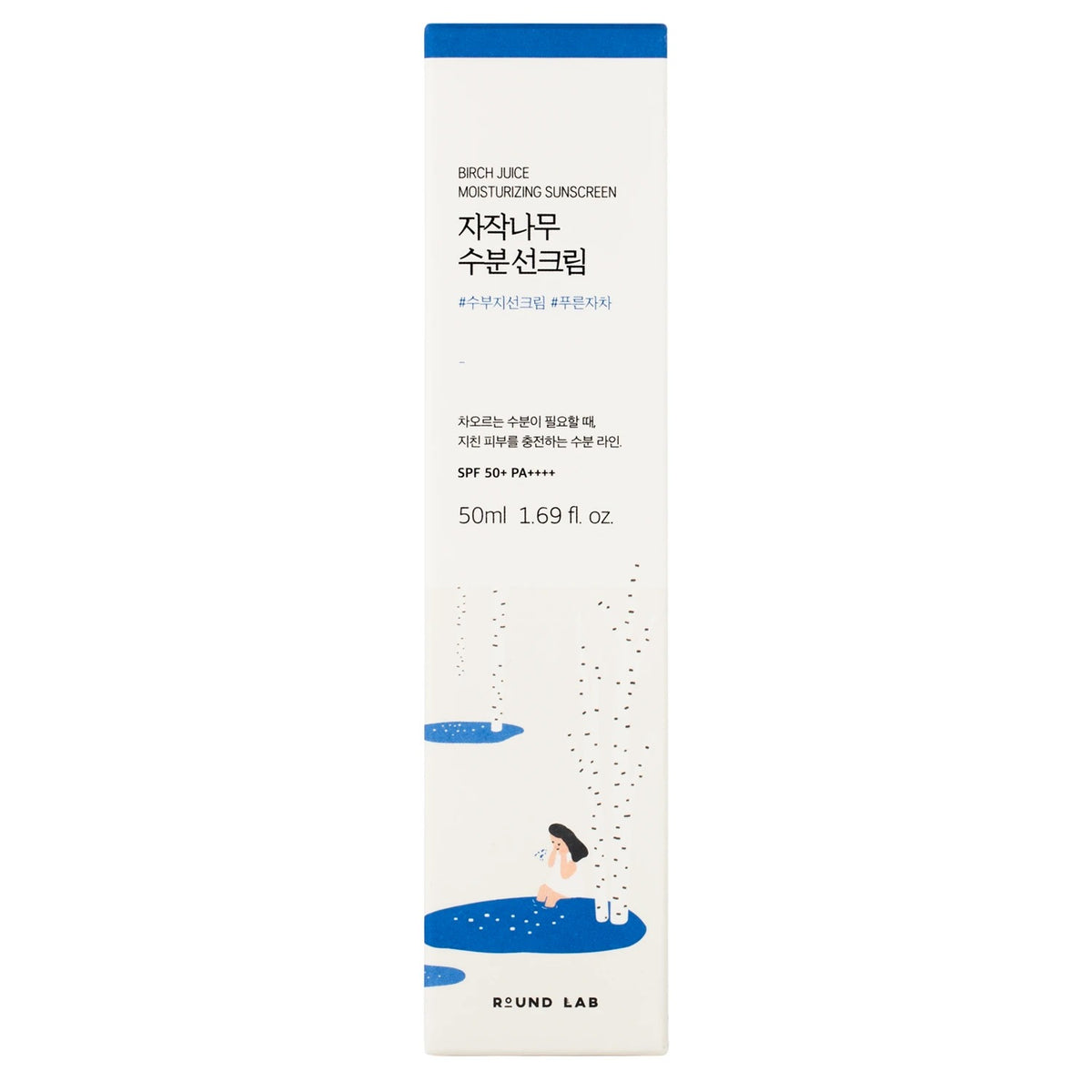Round Lab Birch Juice Moisturizing Sunscreen SPF50+ PA++++ 50ml - product box front