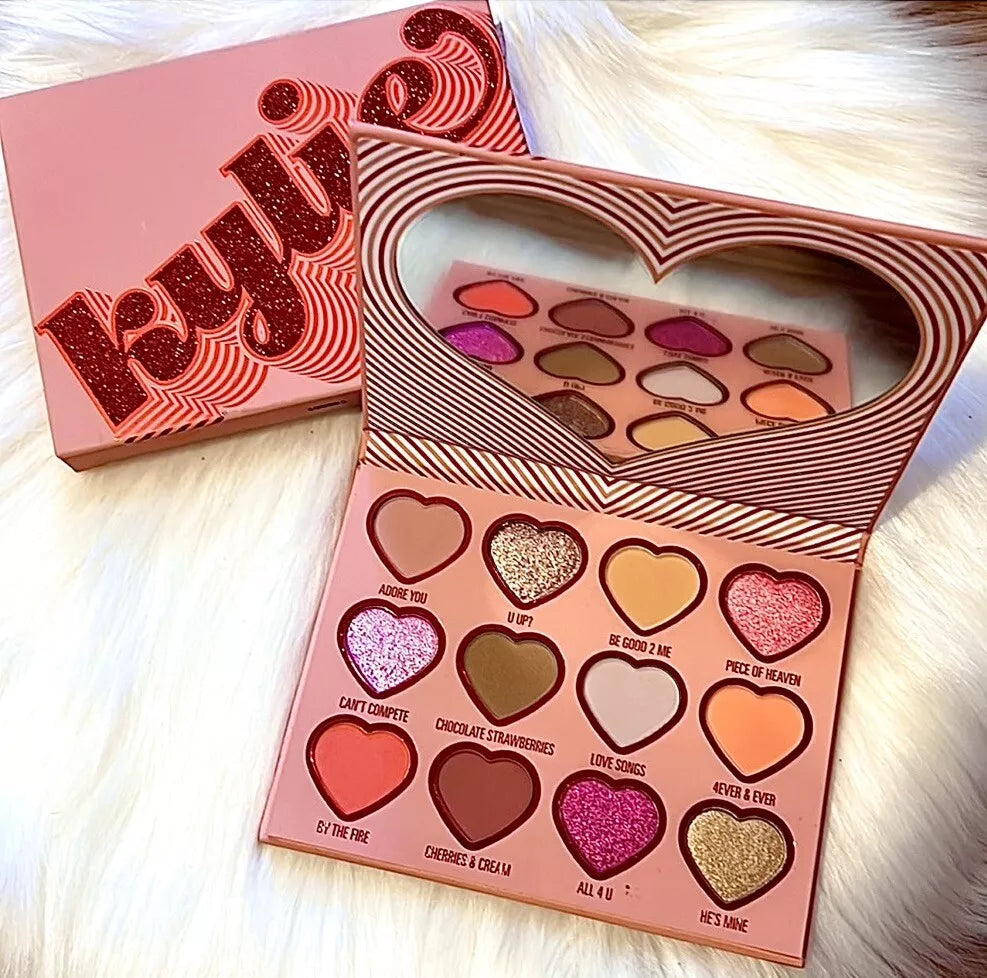 12 Colors Kylie Kayan shafawa Valentines Day Collection Eyeshadow - Buy Online in Pakistan at Cosmia.pk