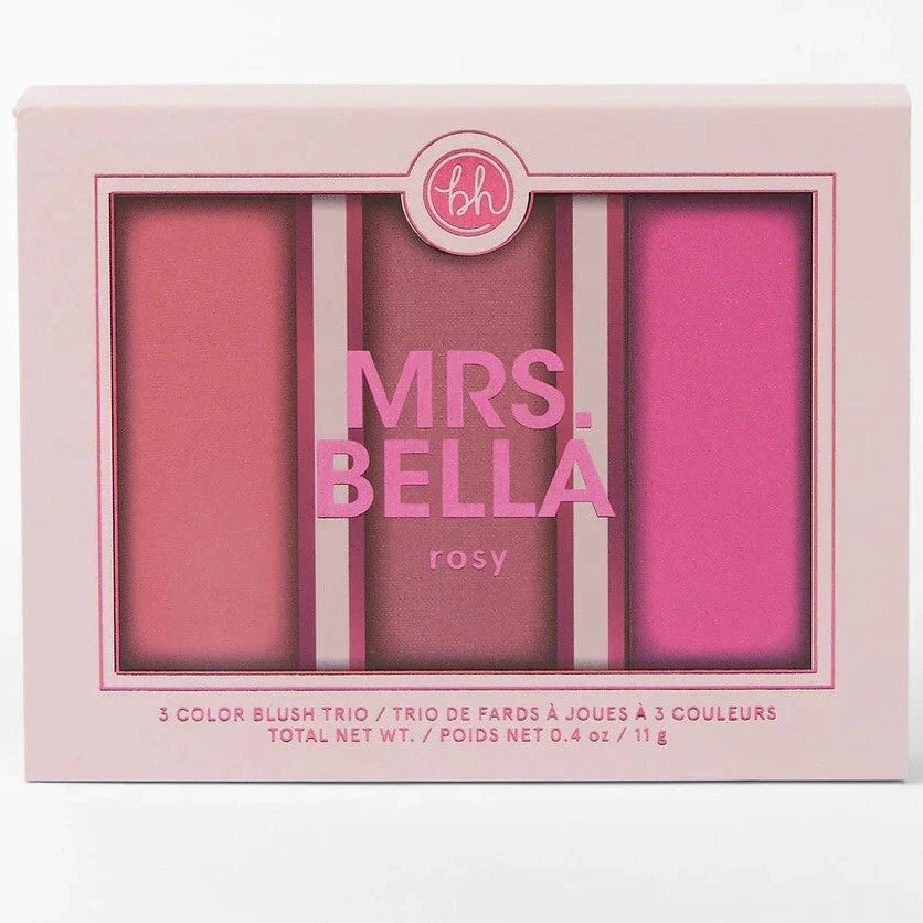 Bh Comsetics Mrs. Bella Rosy Blush Palette - 3 Colors - Buy Online in Pakistan at Cosmia.pk