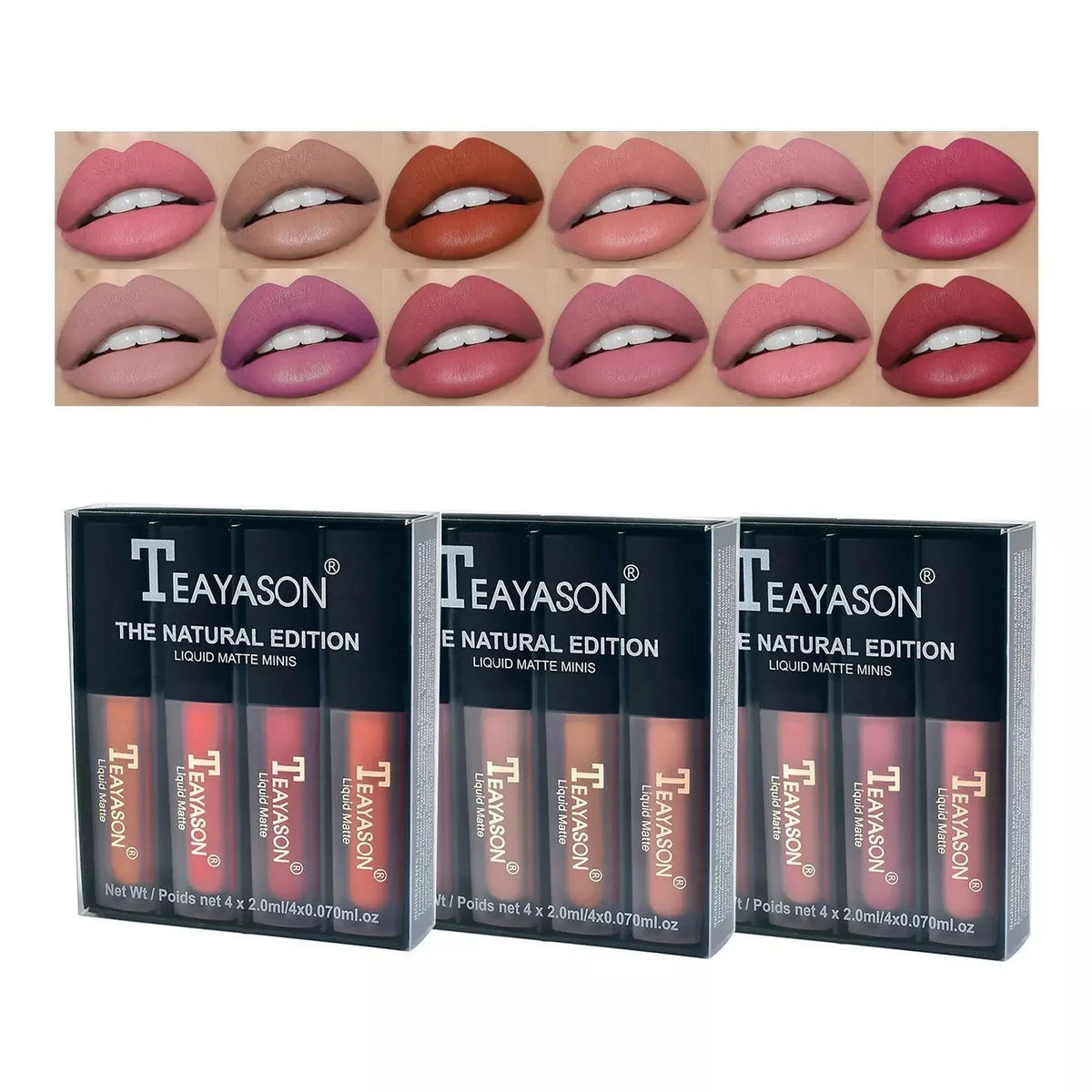 4pcs/set Teayason Waterproof Matte Liquid Lipstick - Buy Online in Pakistan at Cosmia.pk