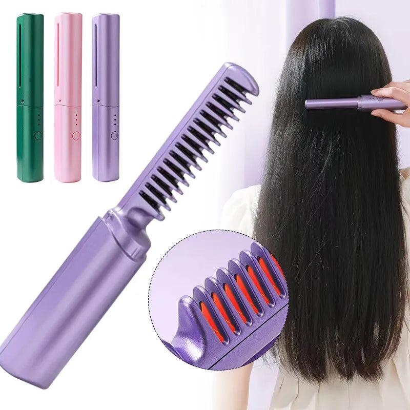 Mini 2 in 1 Professional Wireless Rechargeable Hair Straightener - Buy Online in Pakistan at Cosmia.pk