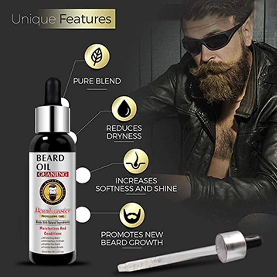 Natural Beard Growth Anti Hair Loss Beard Oil - 60ml - Buy Online in Pakistan at Cosmia.pk