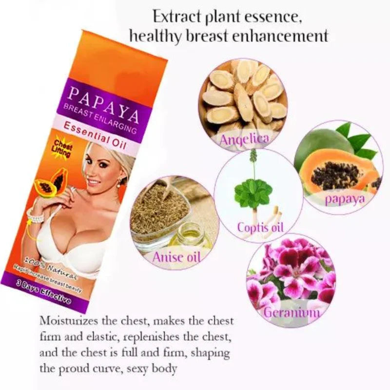 Papaya Women Large Breast Oil - 30ml - Buy Online in Pakistan at Cosmia.pk