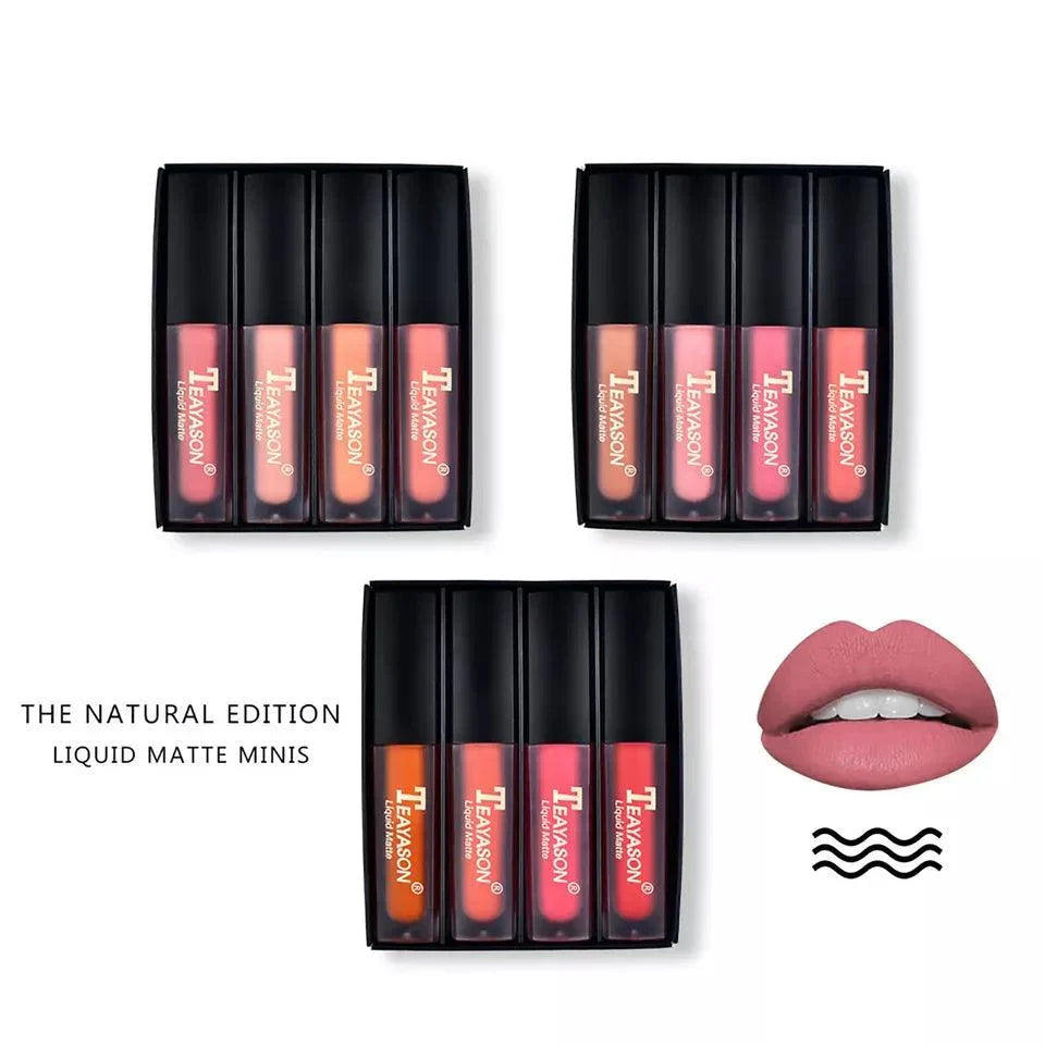 4pcs/set Teayason Waterproof Matte Liquid Lipstick - Buy Online in Pakistan at Cosmia.pk