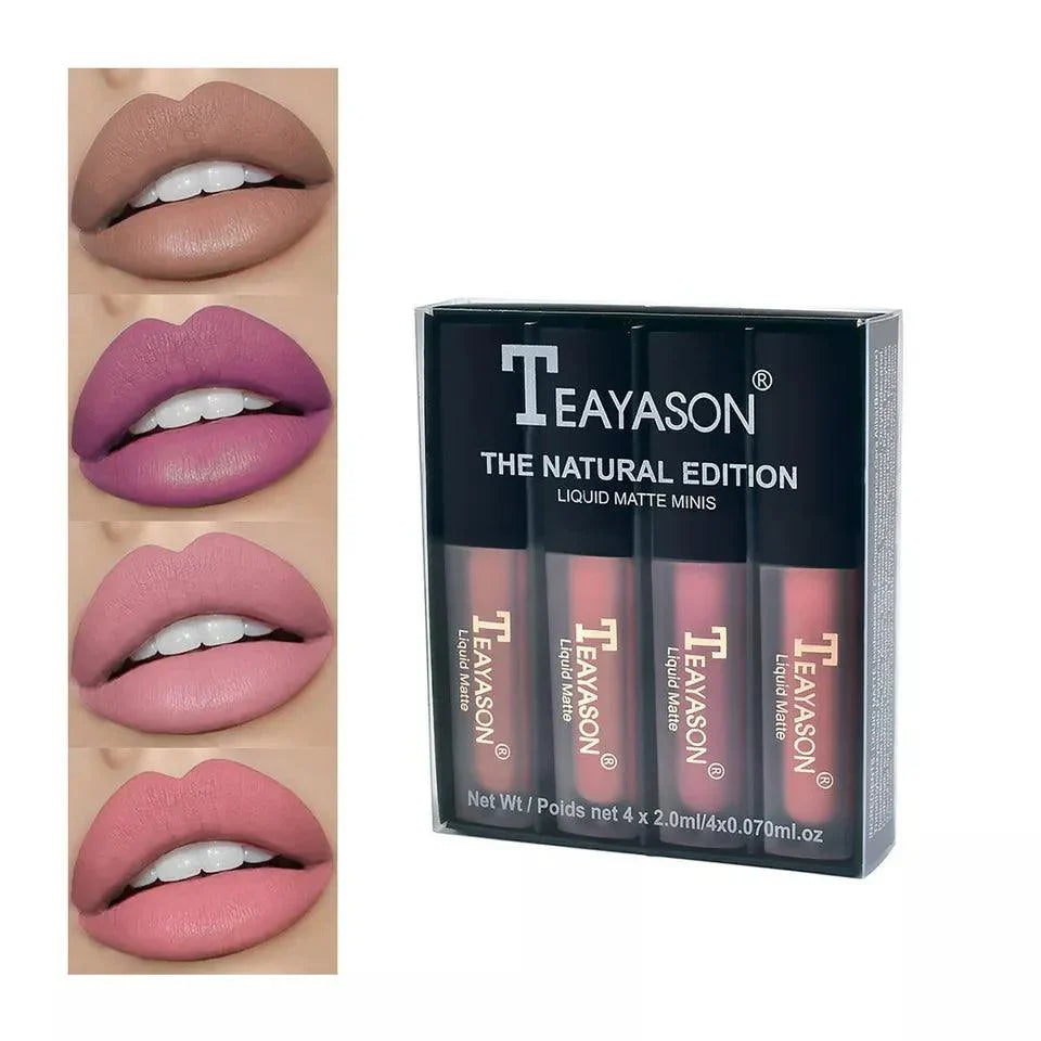 4pcs/set Teayason Waterproof Matte Liquid Lipstick - Buy Online in Pakistan at Cosmia.pk