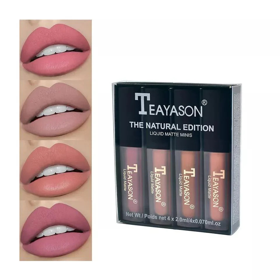 4pcs/set Teayason Waterproof Matte Liquid Lipstick - Buy Online in Pakistan at Cosmia.pk