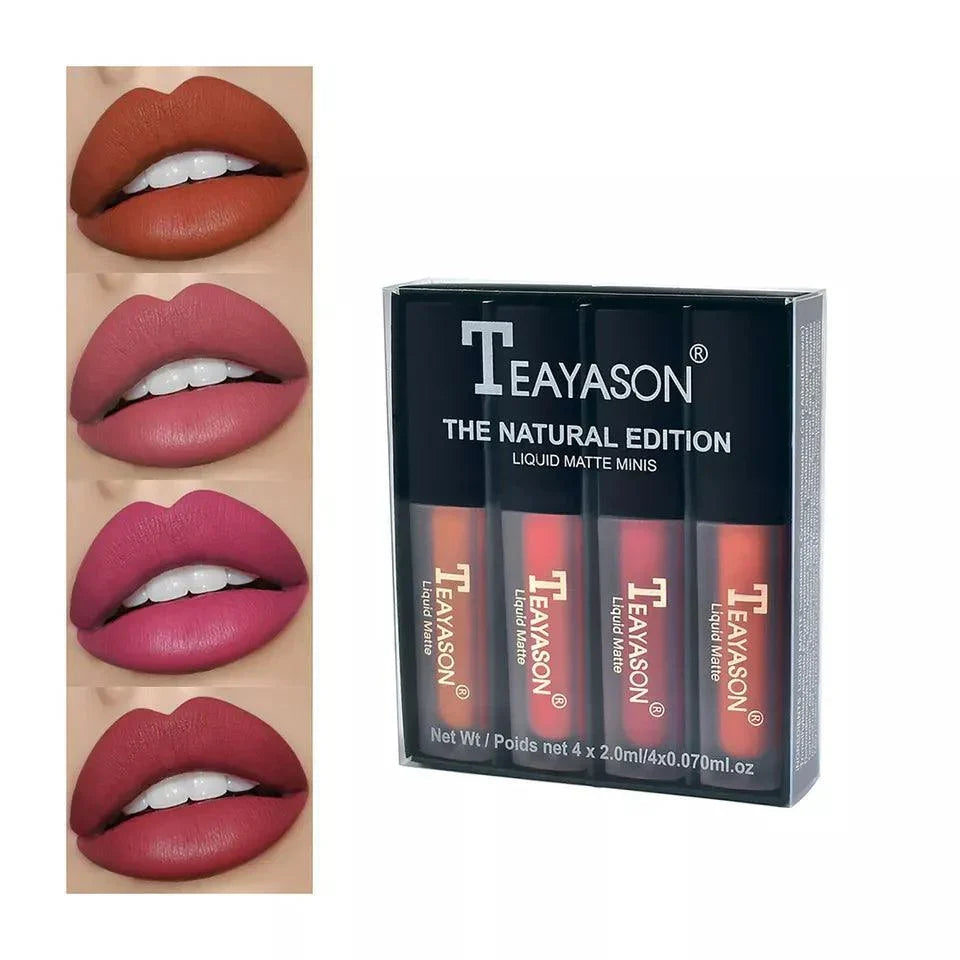 4pcs/set Teayason Waterproof Matte Liquid Lipstick - Buy Online in Pakistan at Cosmia.pk