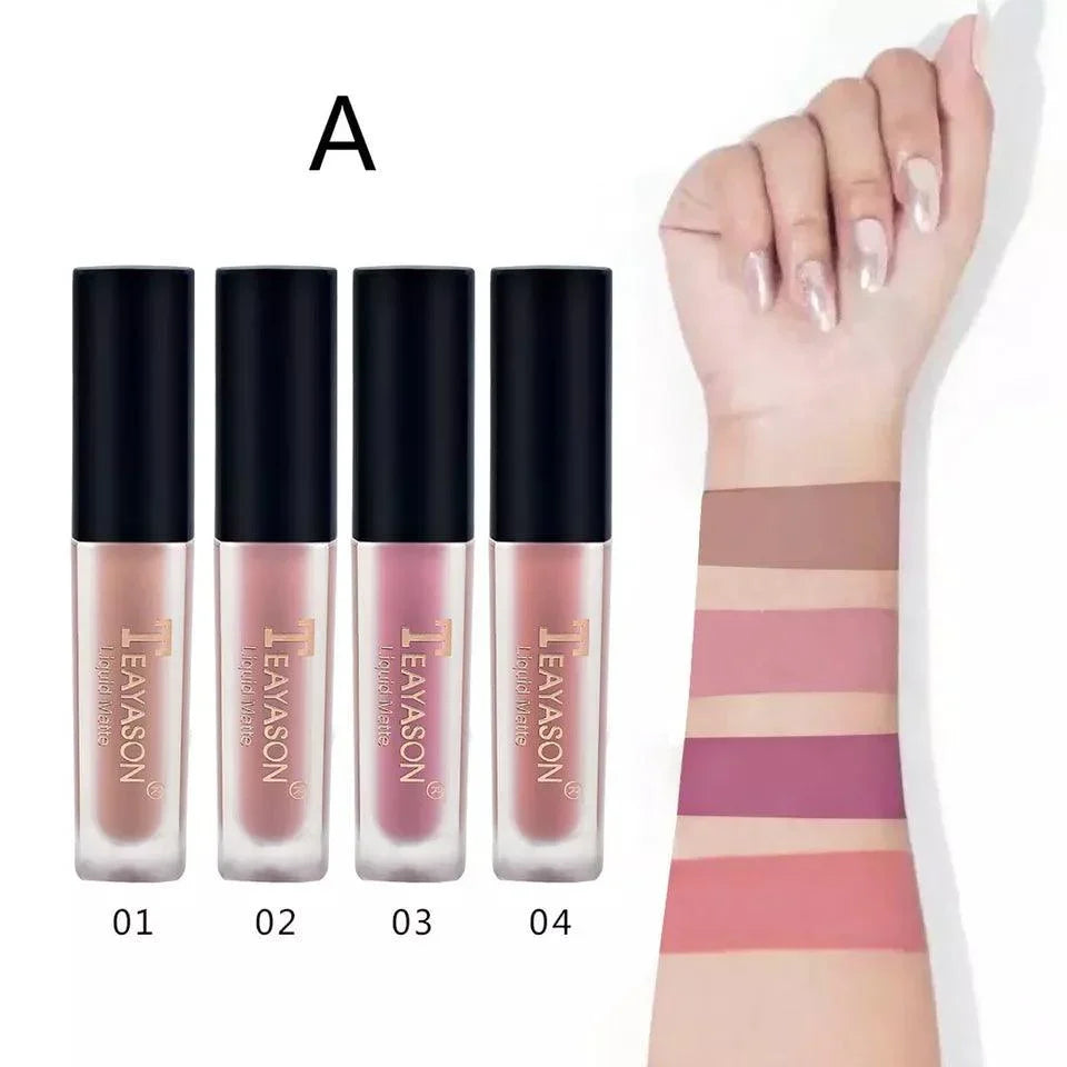 4pcs/set Teayason Waterproof Matte Liquid Lipstick - Buy Online in Pakistan at Cosmia.pk