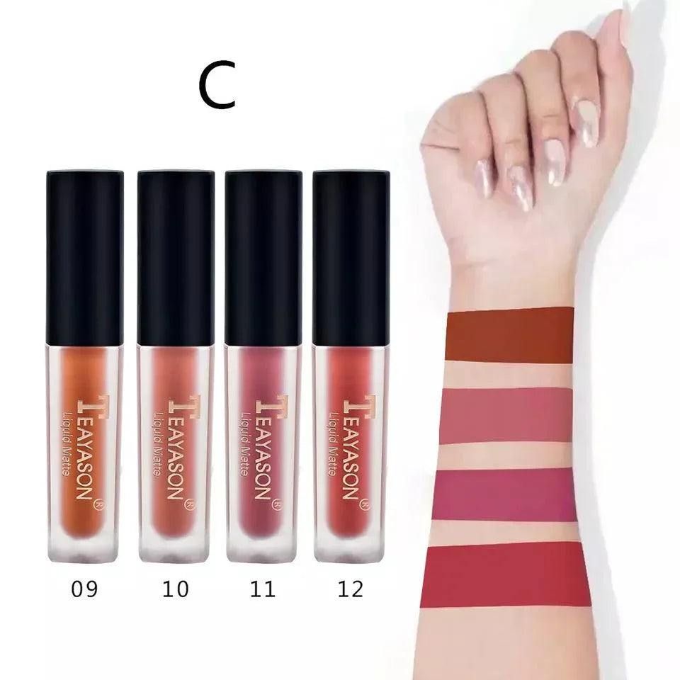 4pcs/set Teayason Waterproof Matte Liquid Lipstick - Buy Online in Pakistan at Cosmia.pk