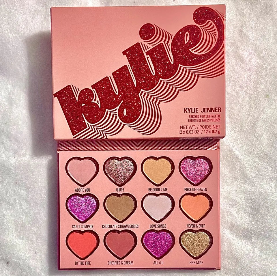 12 Colors Kylie Kayan shafawa Valentines Day Collection Eyeshadow - Buy Online in Pakistan at Cosmia.pk
