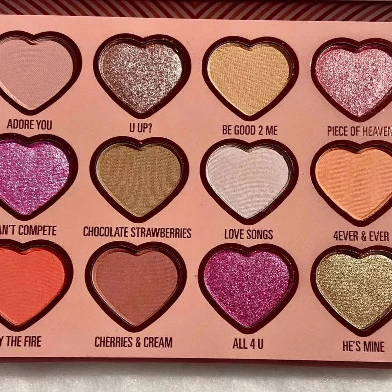 12 Colors Kylie Kayan shafawa Valentines Day Collection Eyeshadow - Buy Online in Pakistan at Cosmia.pk