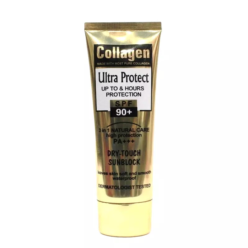 Fruit Of The Wokali Collagen Ultra Protect 3-in-1 Dry- Touch Sunblock SPF 90+ - 100ml - Buy Online in Pakistan at Cosmia.pk