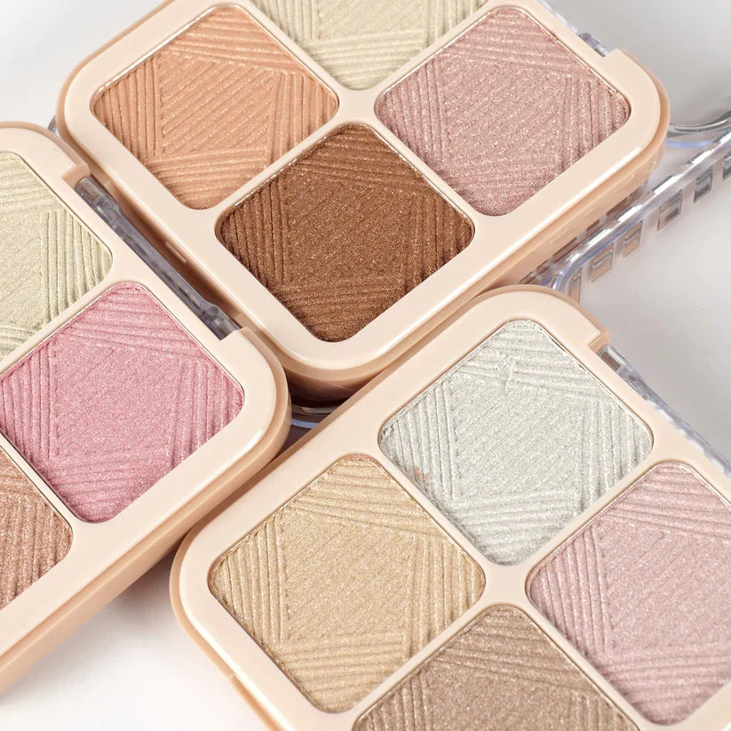 Miss Rose Luminous Glow 4-Color Highlighter Palette - Buy Online in Pakistan at Cosmia.pk