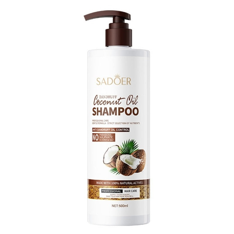 Sadoer Anti Dandruff Coconut Oil Nourishing Smooth Fluffy Shampoo 500ml - Buy Online in Pakistan at Cosmia.pk