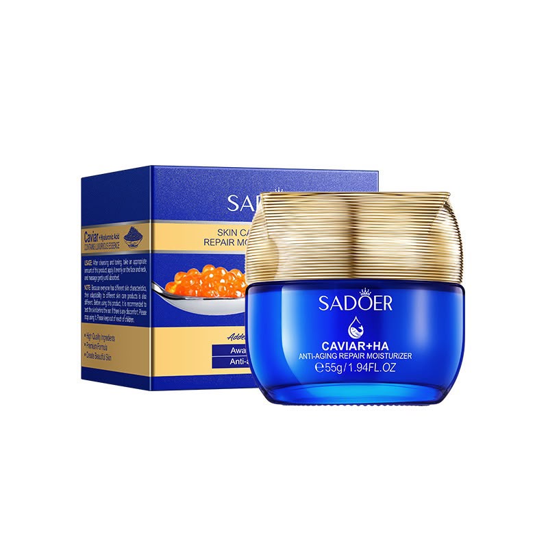 Sadoer Caviar HA anti-aging repair moisturizer 55g jar with box online in Pakistan
